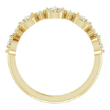 Yellow Gold Beaded Diamond Ring variant--14K-yellow-gold variant--Diamond-Lab variant--Diamond-Nat