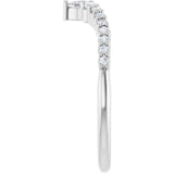 Side View of Diamond V Ring in White Gold variant--14K-white-gold variant--Diamond-Lab variant--Diamond-Nat variant--Platinum