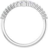 Side View of Diamond V Band in White Gold variant--14K-white-gold variant--Diamond-Lab variant--Diamond-Nat variant--Platinum