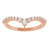 Diamond V Ring in Rose Gold variant--14K-rose-gold variant--Diamond-Lab variant--Diamond-Nat