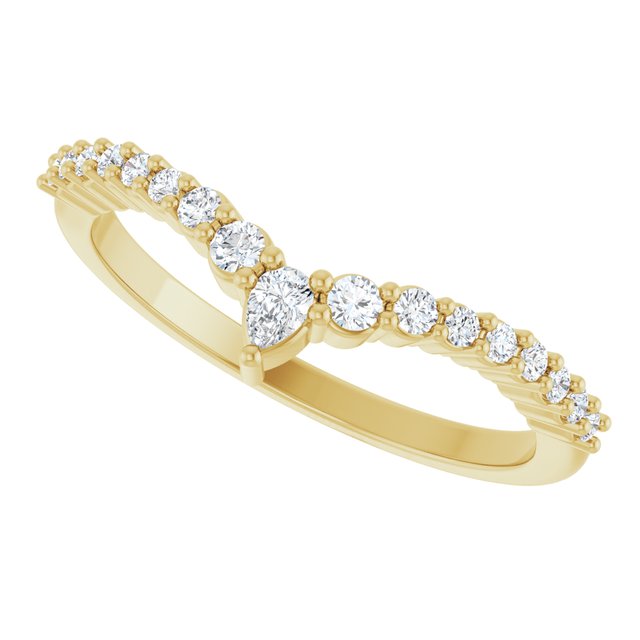 Diamond V Ring in Yellow Gold variant--14K-yellow-gold variant--Diamond-Lab variant--Diamond-Nat