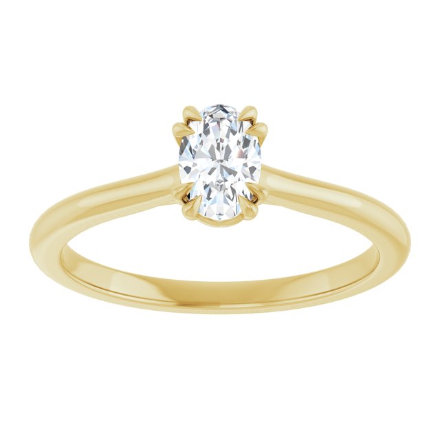 14K Yellow 6x4 mm Oval Solitaire Engagement Ring Mounting/2-CT variant--.5CT variant--Oval variant--.5CT variant--14K-yellow-gold