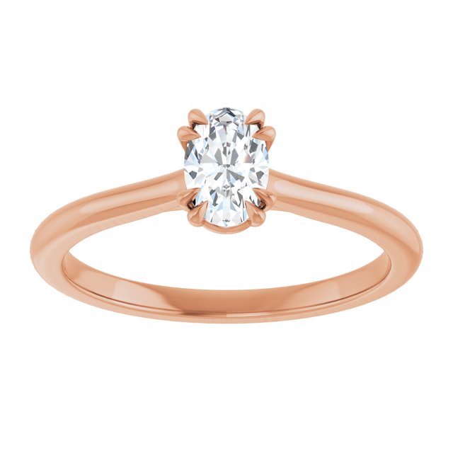 14K Rose 6x4 mm Oval Solitaire Engagement Ring Mounting/2-CT variant--.5CT variant--Oval variant--.5CT variant--14K-rose-gold