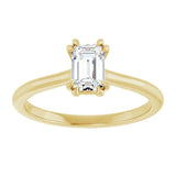 14K Yellow 6x4 mm Emerald Solitaire Engagement Ring Mounting/2-CT variant--.5CT variant--Emerald variant--.5CT variant--14K-yellow-gold