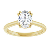 14K Yellow 8x6 mm Oval Solitaire Engagement Ring Mounting variant--Oval variant--1CT variant--14K-yellow-gold