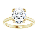 14K Yellow 10x8 mm Oval Solitaire Engagement Ring Mounting variant--Oval variant--3CT variant--14K-yellow-gold