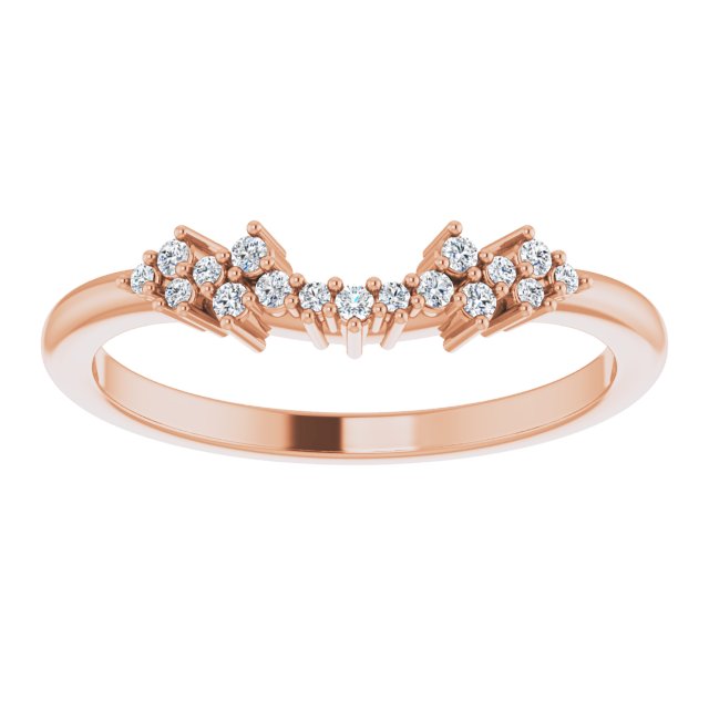 Diamond Accent Band in Rose Gold variant--14K-rose-gold