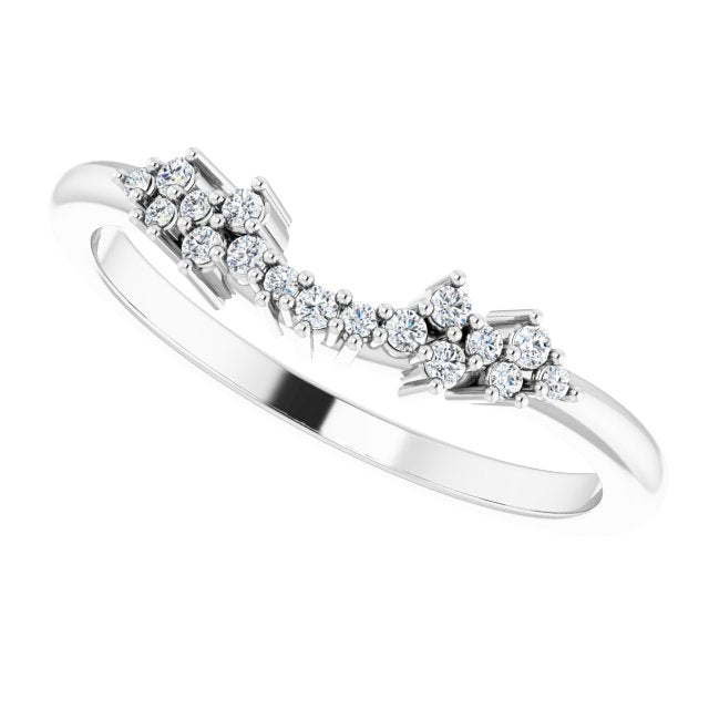 Diamond Accent Ring in White Gold variant--14K-white-gold variant--Platinum