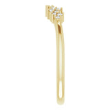 Side View of Diamond Accent Ring in Yellow Gold variant--14K-yellow-gold
