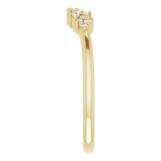 Side View of Diamond Accent Ring in Yellow Gold variant--14K-yellow-gold