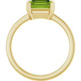 14K Yellow Natural Peridot Ring variant--14K-yellow-gold variant--Peridot