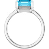 Half-Bezel Solitaire Ring variant--14K-white-gold variant--Sapphire variant--Sterling-silver