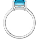 Half-Bezel Solitaire Ring