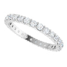 10K white gold-ring set with-Diamond, ideal for stacking, handcrafted in the US