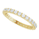 10K yellow gold-ring set with-Diamond, ideal for stacking, handcrafted in the US