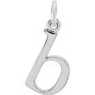 Sterling silver Lowercase B Initial Charm