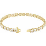 14K Yellow 5 1/3CTW Lab-Grown Diamond Line 7 1/4" Bracelet rose gold variant--14K-rose-gold