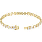 14K Yellow 5 1/3 CTW Lab-Grown Diamond Line 7 1/4" Bracelet