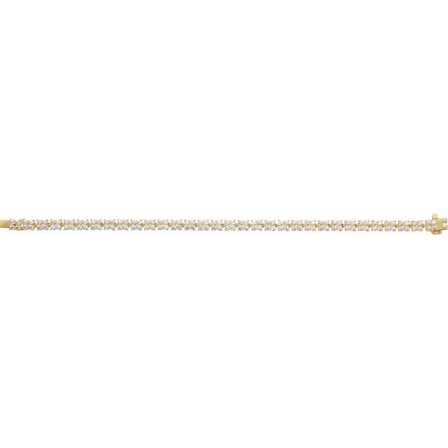 14K Rose 5 1/3CTW Lab-Grown Diamond Line 7 1/4" Bracelet rose gold variant--14K-rose-gold