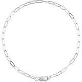 whisper paper clip chain braceletin sterling silver.25in.25in variant--Sterling-silver variant--7.25in variant--14K-white-gold