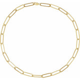 Large paper-clip chain in sterling silver, 16-inch necklace variant--Gold-fill variant--16in variant--18in variant--20in variant--7in