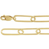 Large paper-clip chain bracelet in 14K gold-fill, 7-inch length variant--Gold-fill variant--16in variant--18in variant--20in variant--7in