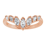 Marquise Diamond Contour Band in Rose Gold variant--14K-rose-gold variant--Diamond-Lab variant--Diamond-Nat