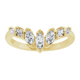 Marquise Diamond Contour Band in Yellow Gold variant--14K-yellow-gold variant--Diamond-Lab variant--Diamond-Nat