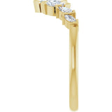 Side View of Marquise Diamond Contour Band in Yellow Gold variant--14K-yellow-gold variant--Diamond-Lab variant--Diamond-Nat