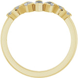 Side View of Marquise Diamond Contour Band in Yellow Gold variant--14K-yellow-gold variant--Diamond-Lab variant--Diamond-Nat