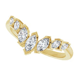 Marquise Diamond Contour Ring in Yellow Gold variant--14K-yellow-gold variant--Diamond-Lab variant--Diamond-Nat