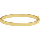 Hinged bangle bracelet in 14K white gold, product detail yellow gold variant--14K-yellow-gold variant--5mm