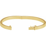 14K Yellow 5 mm Tube Hinged Bangle 7" Bracelet yellow gold variant--14K-yellow-gold variant--5mm