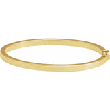 Hinged bangle bracelet, hinge closure detail yellow gold variant--14K-yellow-gold variant--4mm