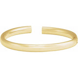 Round cuff bracelet stacked on wrist, multiple widths yellow gold variant--14K-yellow-gold variant--6mm