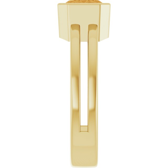 Lab-grown emerald emerald-cut ring in sterling silver, sustainable cocktail ring
