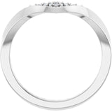 Side View of Curved Diamond Contour Band in White Gold variant--14K-white-gold variant--Diamond-Nat variant--Diamond-Lab variant--Platinum