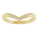 Curved Diamond Contour Band in Yellow Gold variant--14K-yellow-gold variant--Diamond-Nat variant--Diamond-Lab