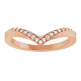 Curved Diamond Contour Band in Rose Gold variant--14K-rose-gold variant--Diamond-Nat variant--Diamond-Lab