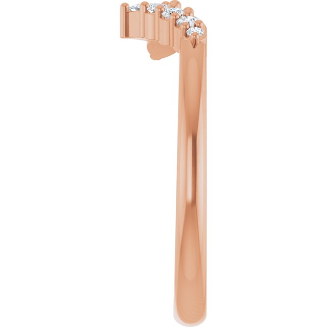 Side View of Diamond Wave Band in Rose Gold variant--14K-rose-gold variant--Diamond-Nat variant--Diamond-Lab