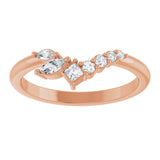 Diamond Wave Band in Rose Gold variant--14K-rose-gold variant--Diamond-Nat variant--Diamond-Lab