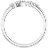 Side View of Diamond Wave Band in White Gold variant--14K-rose-gold variant--Diamond-Nat variant--Diamond-Lab
