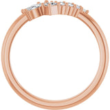 Side View of Diamond Wave Band in Rose Gold variant--14K-rose-gold variant--Diamond-Nat variant--Diamond-Lab