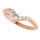 Diamond Wave Ring in Rose Gold variant--14K-rose-gold variant--Diamond-Nat variant--Diamond-Lab