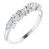 White Gold Diamond Band variant--14K-white-gold variant--Platinum