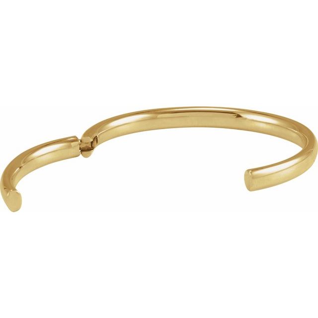 14K Yellow 6 mm Hinged Cuff 7" Bracelet yellow gold variant--14K-yellow-gold variant--6mm