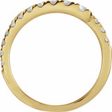 Side View of a Diamond Bypass Ring in Yellow Gold variant--14K-yellow-gold
