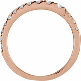 Side View of a Diamond Bypass Ring in Rose Gold variant--14K-rose-gold