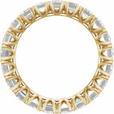 Emerald-cut diamond eternity band side profile, lab-grown VS clarity stones in yellow gold variant--14K-yellow-gold variant--6 variant--6.5 variant--7 variant--7.5 variant--8 variant--8.5