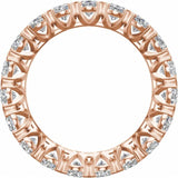 Oval-cut lab-grown diamond eternity ring in 14K gold, side profile detail variant--14K-rose-gold variant--6 variant--6.5 variant--7 variant--7.5 variant--8 variant--8.5